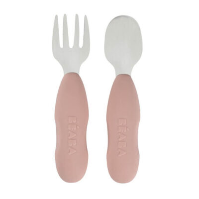Beaba Stainless Steel Pre-Cutlery - Cotton Candy