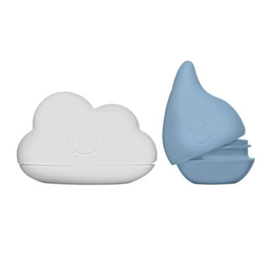 Ubbi Cloud and Droplet Bath Toys - Cloudy Blue