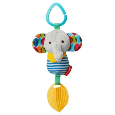 Skip Hop Bandana Buddies Chime & Teethe Baby Toy - Elephant