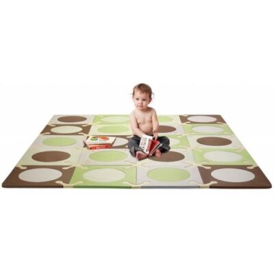 Skip Hop PlaySpot - Green/ Brown (20 tiles)