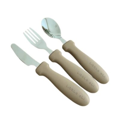 Little Eli Kids Cutlery Set - Sand