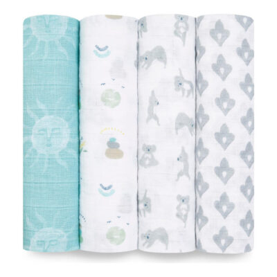 aden + anais Classic Swaddles 4-Pack - Now+Zen