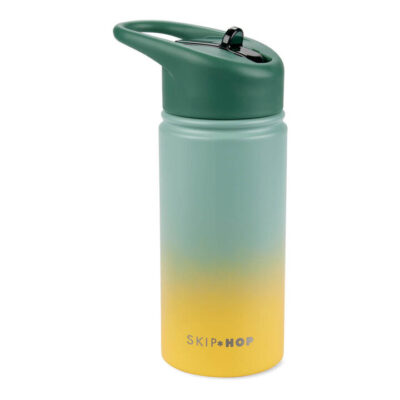 Skip Hop Wander Stainless Steel Water Bottle - Ombre Green
