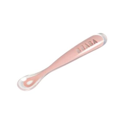 Beaba 1st Stage Silicone Spoon - Old Pink