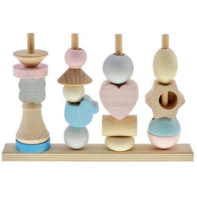 Hess-Spielzeug Stacking Abacus - Natural