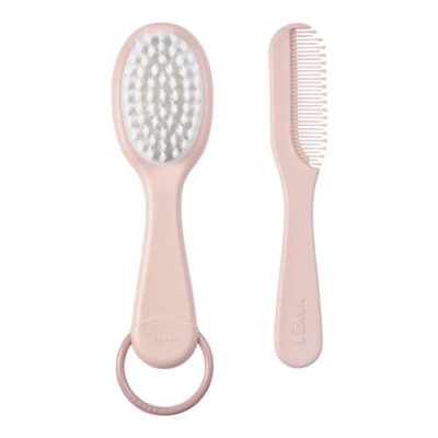 Beaba Baby Brush & Comb - Old Pink