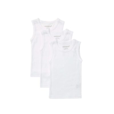 Marquise Baby Cotton Singlet 3 Pack White - 000