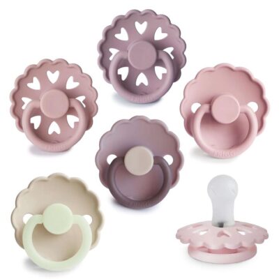 FRIGG Blooming Love Silicone Soothers 6 Pack - 0-6 months