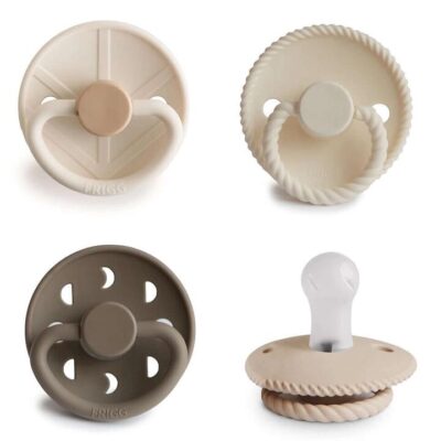 FRIGG Crystal Sparkle Silicone Soothers 4 Pack - 0-6 months