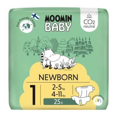 Moomin Baby Diapers Size 1 (2-5Kg) 25pcs