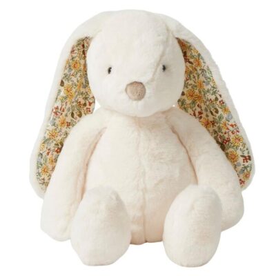 Jiggle & Giggle Floral White Bunny Medium