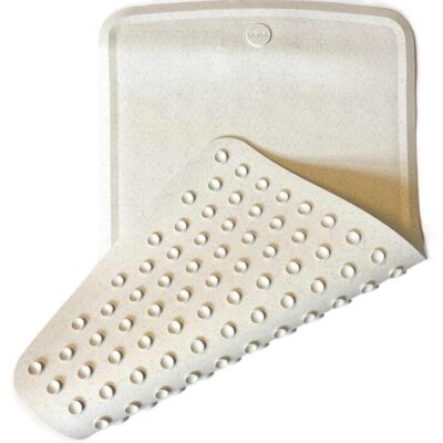 Hevea Upcycled Natural Rubber Large Bath Mat Sand